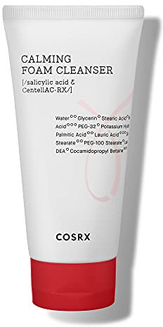 COSRX AC Collection Calming Foam Cleanser 150ml, Salicylic Acid Acne Cleanser | Animal Testing Free, Paraben Free, Korean Skin Care