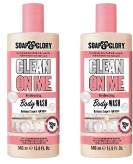 2 pack x Soap & Glory Clean On Me Creamy Shower Gel x 500ml