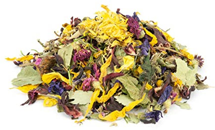 Mr. Crumble Sonnentraum getrocknete Blüten-Kräuter-Mischung getreidefrei für Kaninchen Meerschweinchen und andere Nager 1 kg