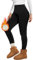 Missluck Thermo Leggings Damen Gefüttert Thermoleggings Verdickte Plüsch Thermohose Fleece Leggins Warme im Winter,Schwarz,S