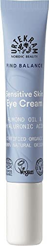 Urtekram crème pour les yeux sans parfum pour peau sensible, pour les cernes et les poches - naturelle et vegan - 15 ml