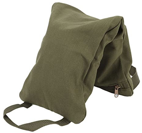 Focket Yoga Sandsack - Ungefüllt Mit 2 Griffen, Reißverschluss, Wasserdichter Sack - Verstellbar für Gewichte und Widerstandstraining - Canvas Sandsäcke