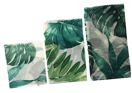 Zerodeko 3pcs Beeswax Fresh-keeping Cloth Sandwich Wraps Food Packing Paper for Store Kitchen Use