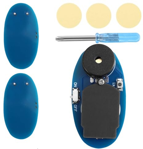 BTFO 3pcs Farceur Sons Cricket, Forme Ovale Dispositif Agacent à Bips Dissimulé avec 16 Sons Grésillement Générateur Bruits Farce pour Bureau École Maison Fête Cadeaux Farce (Bleu)