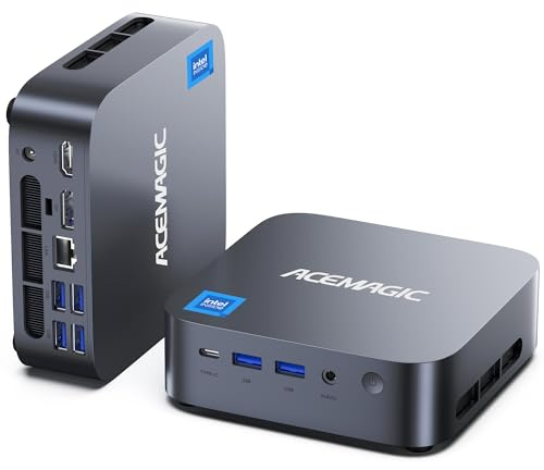ACEMAGIC Mini PC, Ιntel Core i9-13900HK (14 Kerne, 5.4GHz) 32GB DDR4 RAM 1TB PCIe 4.0 SSD, USB4 Type-C+HDMI 2.0+DP1.4, WiFi 6E, 2.5G LAN, Шin 11 Pro Micro Desktop Computer Für Gaming, 3D Rendering