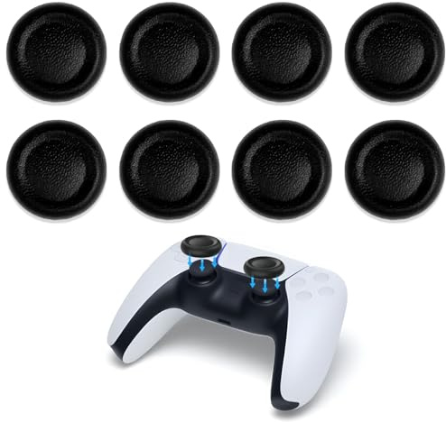 Set di 8 tappi per joystick per PS5/PS4, joystick protezione PS4/PS5 Stick per PS5/PS4/PS3/XBOX, texture laser, resistenti all'usura