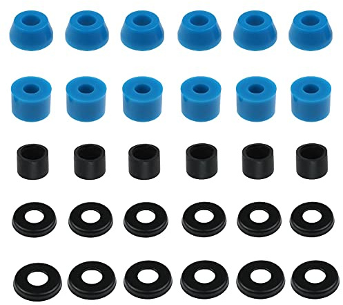 SING F LTD 3 Sets of Skateboard Truck Bushings Kit for Most 7 Inch Skateboard Trucks Bushings Skateboard Cup Washers Replacement Accessories