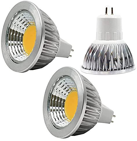 JUTHREE Lampadine LED GU5.3 COB 9W, Dimmerabili Pari ad alogene da 70-90Watt, 900 Lumen, Angolo del Fascio di 60 Gradi, AC 220-240V Confezione da 3(Warm White)