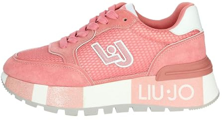 Scarpe donna Liu-Jo Amazing 25 sneaker pelle/ ecopelle/ tessuto strawberry DS24LJ04 BA4005 PX303 37
