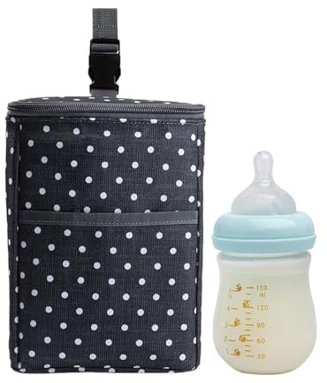 Borsa refrigerante per latte materno, congelabile, per latte materno, refrigeratore da viaggio per latte materno con sacchetto di ghiaccio, manico con fibbia, borsa termica pieghevole riutilizzabile