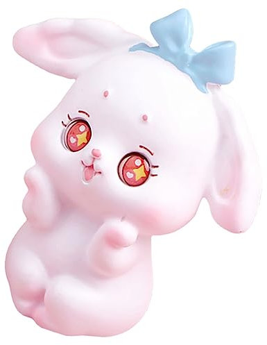 Levemolo Desktop Kaninchenfigur Resin Lustiges Deko-Element Für Kinderzimmer Garten Und Balkon Niedliches Häschen Ornament Für Kreative Raumgestaltung