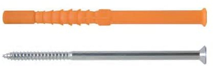 Taco para marcos, modelo SDP-S10, alta resistencia, material durable, ideal para fijar marcos en paredes y otras aplicaciones de montaje.
