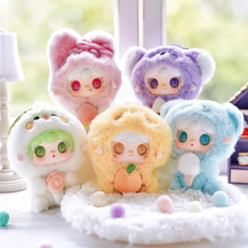 Yooki V10 Goumet Restaurant Series, Cute Plush Doll Box, Kawaii Bag Pendant, Collectibles Decor Trend Toy Model Gift(Random 1PC)