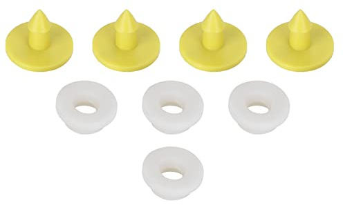 Naroote Etichette di Identificazione degli Animali 100 Etichette per Orecchie di Coniglio con Numero per un Facile Monitoraggio di Piccoli Animali in Materiale Plastico