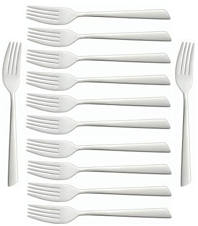 Arcos Séries Toscana - Boîte 12 pièces Fourchette de Table - Monobloc d'une Pièce Acier Inoxydable 18/10 et 200 mm Couleur Argent (12 pcs)