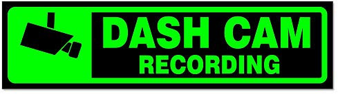 Kiwistar – bildekal – bildekal – bilkamera inspelning – anmärkning klistermärke för bil, bil, bil, cykel, bil, lastbil – 20 cm – grön-svart