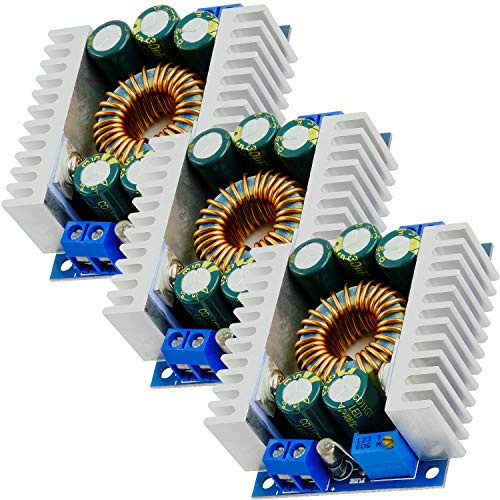 AZDelivery 3 x XL4016E1 DC-DC Step Down Buck Converter, Spannungsregler, Spannungswandler Einstellbar 5-40V auf 1,2-36V 12A Step Down Board kompatibel mit Arduino inklusive E-Book!