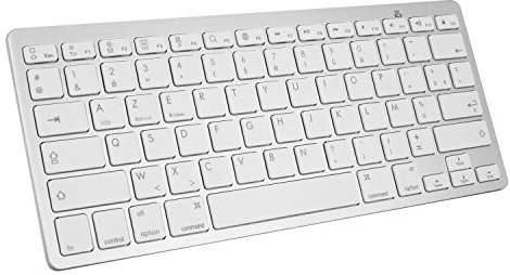 Bluetooth-tangentbord för iPad Air 5/iPad Mini 6/iPad Pro 11/12.9, AZERTY franskt tangentbord för IOS, Android, Windows, franska