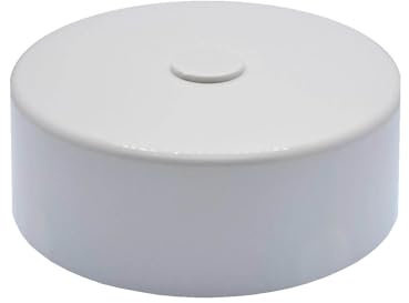 Verteilerdose ø 64x23mm inkl. Befestigungszubehör Aufputzdose Anschlussdose Baldachin (Weiß)