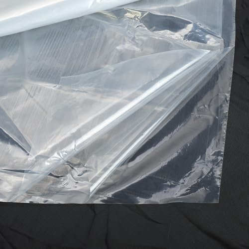 Film de protection transparent pour serre tunnel - Bâche résistante aux intempéries pour la croissance des plantes et la culture agricole (4 m x 5 m)