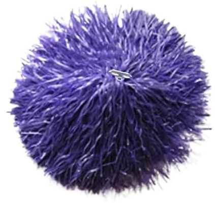 HKYBCF Pompon da Cheerleader 1 Paio 9 Colori Fantasia Concorrenza Fiore Danza Partito decoratore Club Forniture Sportive Cheerleader Pompon Cheerleading Palla incoraggiante(Purple)