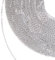 Outus 12 Meter Edelstahl Kette, Silber, Unisex, Erwachsene, Casual, Modeschmuck, Klassisch, Weizenkette, 12 Meter, Halskette