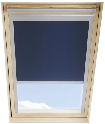 Dachfenster Verdunkelungsrollo kompatibel mit VELUX, Dunkelblau, für M08