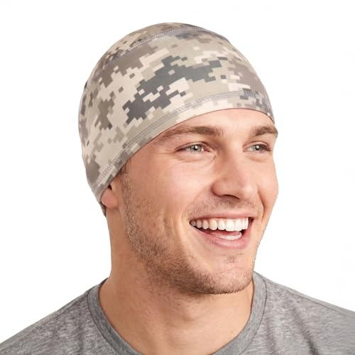 Tough Headwear Sous Casque Bonnet Homme Sport - Bonnet Fin Homme et Femme Accessoire de Sport pour Course a Pied Running - Sous Casque de Velo Moto ou de Ski Respirant et Rafraîchissant