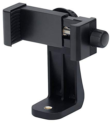 Soporte de trípode para teléfono móvil, adaptador de trípode compatible con trípode, palo selfie monopod con cabeza de tornillo estándar de 1/4-20, para iPhone para Samsung para Huawei
