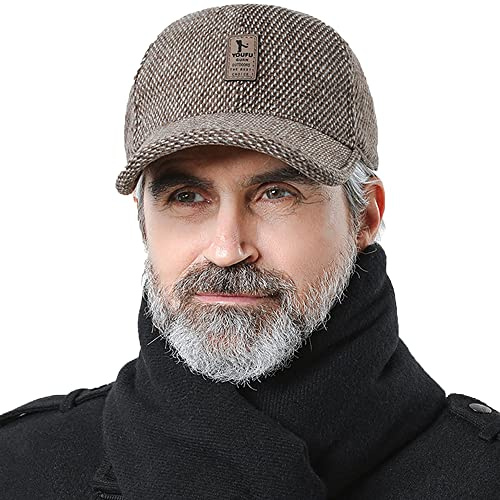 CLAPE Casquette de Baseball avec Cache Oreille Chapeau Homme Hiver Chaude