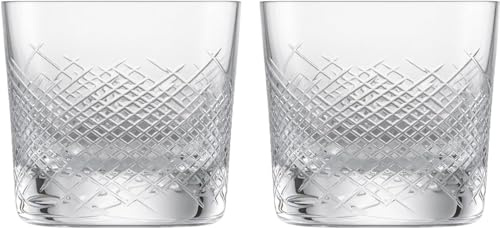 ZWIESEL GLAS M122283 Tumbler Bar Premium No.2 Whiskey for Whiskey and Hard Liquor, Small, Pair of 2 Handmade,