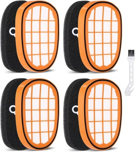 jutyum 4 Stück Filter für Philips SpeedPro Max Staubsauger, FC6812 FC6813 FC6822 FC6823 FC6826 FC6723 FC6901-FC6904 XC7042 XC8045 XC8347 FC6827 FC6906, Ersatzfilter für Philips FC5005/01