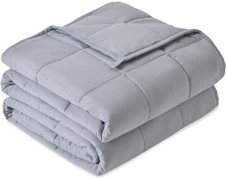 Sivio Couverture lestée pour adultes - 7 kg - Couverture lestée respirante - Matière douce avec billes de verre pour toutes les saisons - Canapé-lit - 120 x 180 cm - Gris