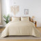 bienDo Bambus Bettwäsche 200x220,Beige, Seiden Bettzeug und Kissenbezüge Set, Silky Duvet Cover für Sommer und Winter, Weicher als Ägyptische Baumwolle Bettwaren