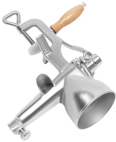 Spremiagrumi manuale di erba di grano per verdure, estrattore di succo, spremifrutta, spremiagrumi con morsetto a vite per montaggio da tavolo, acciaio, forte Else, argento