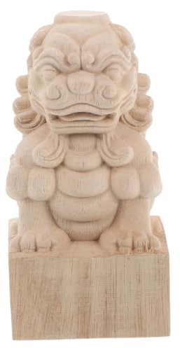 BESPORTBLE Statue De Lion Brut Micro Paysage Décoration Vierge Ornement De Lion Brut Gardien Feng Shui Chinois Feng Shui