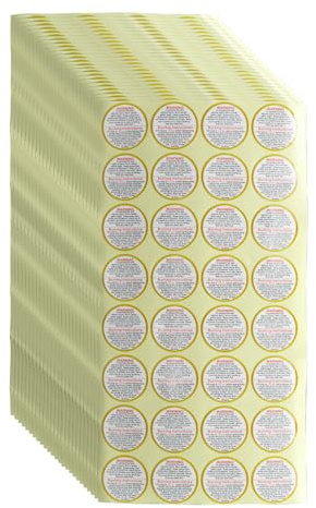 DBOO 800PCS Candle Warning Labels 1.5 Inch Candle Jar Container Stickers Waterproof Candle Safety Labels Sticker for Candle Jars, Tins, Containers, and Votives Candle