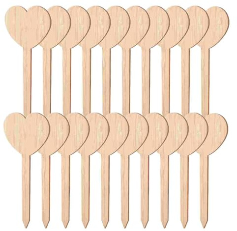 Targhette Per Piante 50 pezzi di cartellini da giardino in legno for piante in vaso, cartelli in for, decorazioni divertenti for il per Giardino