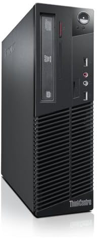 Lenovo ThinkCentre M73 SFF Ordenador de sobremesa, Intel Core i3-4130, 8 GB de RAM, SSD de 256 GB, WiFi, Bluetooth, Teclado QWERTY Estadounidense, Windows 11 Pro (reacondicionado)