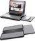 AboveTEK Tragbarer Laptopunterlage mit einklappbarem Mauspad-Tablett Links/rechts, Hitzeschutz Tablette Notebook Computer Standtisch mit Stabiler, kühler Arbeitsfläche für Bett Sofa Couch Reise