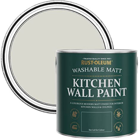 Rust-Oleum Grey Washable Kitchen Wall Paint in Matt Finish - Mocha 2.5L