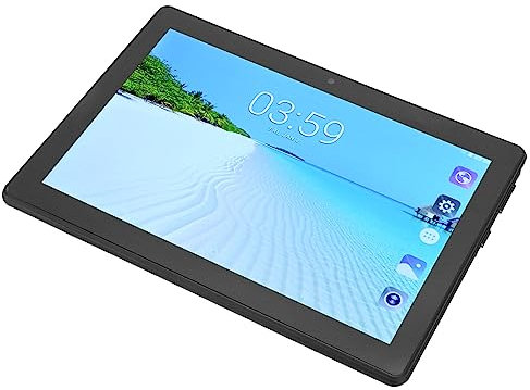 Lazmin112 Pantalla FHD de 8 Pulgadas, CPU Octa Core, 6 GB de RAM, 128 GB de ROM, Doble SIM de Doble Modo de Espera, Batería de Larga Duración, Ligera y Duradera, Ideal para (Black)