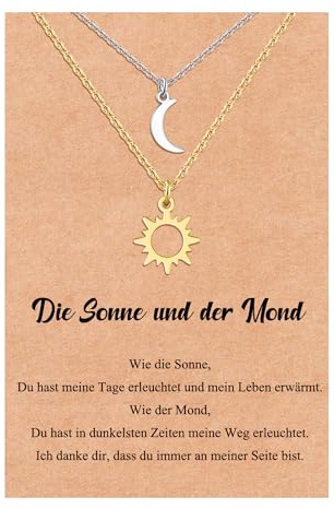 MANVEN Freundschaft Geschenk Freundschaftskette Halskette Frauen Mädchen