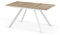 B&D home Esstisch Sven, ausziehbar 120-160 x 80 cm, 4-6 Personen Küchentisch Holztisch mit Metallgestell für Esszimmer, Küche, skandinavisch Industrial Design, Sandeiche Optik, 11202-FW-EISA-P