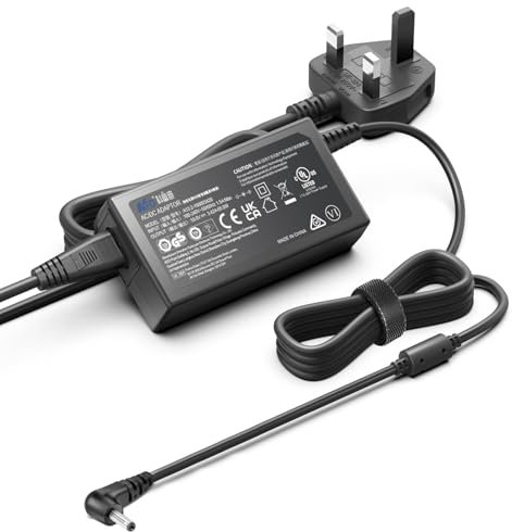 KFD DC IN 19V Power Supply for ACEMAGIC AX18 AX17 AX16 LX15 Laptop Charger, ACEMAGIC 18.5 17.3 15.6 inch FHD Notebook Computer Power Adapter UK Mains AC Cord Charing Cable