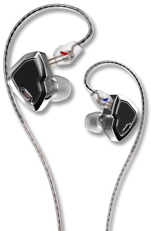 Hidizs MS2 PRO - Auricolari Iem cablati, driver doppi magnetici da 10,2 mm, monitor in-ear Hybird 1DD+1BA, stampaggio integrato in lega di zinco, filtri pneumatici per musicisti audiofili, cavo OFC
