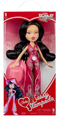 Bratz Sassy Stampede Jade - Collectable Fashion Doll - Western Cowgirl Style Doll with Outfit and Accessories