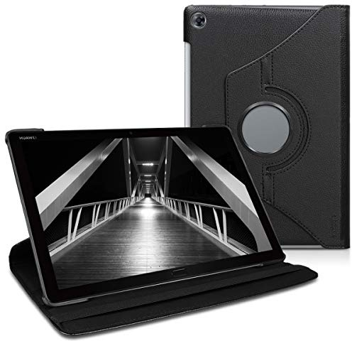 kwmobile Schutzhülle kompatibel mit Huawei MediaPad M5 Lite 10 - Hülle 360° Tablet Cover Case Schwarz