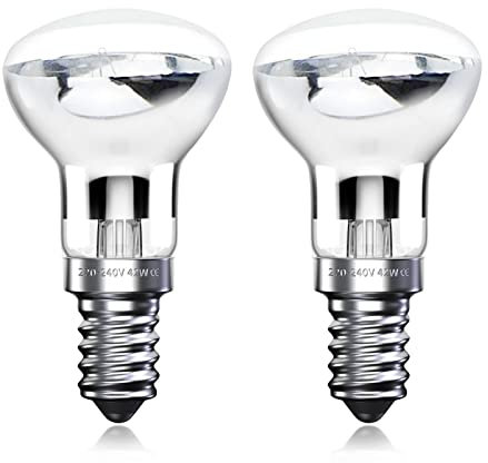 Klarlight R39 E14 40W Lavalampe, kleine Edison-Schraube, SES Reflektorlampe, Lavalampe, Warmweiß, 2800 K Energiesparlampe, R39 Strahler, dimmbar (2 Stück)