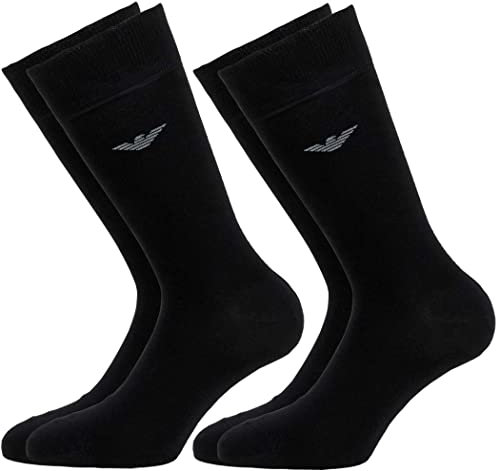 Emporio Armani Herren 2-Pack Short Socks, Black X, Einheitsgröße (2er Pack)